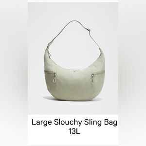 Lululemon Athletica Light Gray Hobo Bag